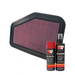 K&N Air Filter 33-2919 + Aerosol Recharge Kit