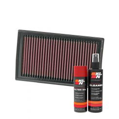 K&N Air Filter 33-2927 + Aerosol Recharge Kit