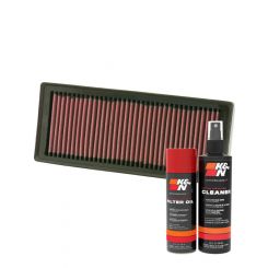 K&N Air Filter 33-2945 + Aerosol Recharge Kit