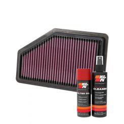 K&N Air Filter 33-2961 + Aerosol Recharge Kit