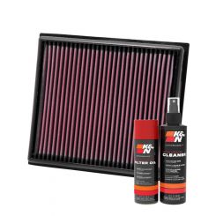 K&N Air Filter 33-2962 + Aerosol Recharge Kit