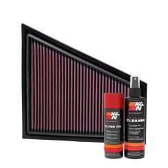K&N Air Filter 33-2963 + Aerosol Recharge Kit