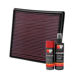 K&N Air Filter 33-2964 + Aerosol Recharge Kit