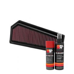 K&N Air Filter 33-2965 + Aerosol Recharge Kit