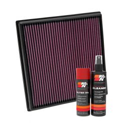 K&N Air Filter 33-2966 + Aerosol Recharge Kit