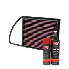 K&N Air Filter 33-2975 + Aerosol Recharge Kit