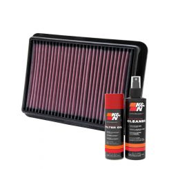 K&N Air Filter 33-2980 + Aerosol Recharge Kit