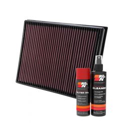 K&N Air Filter 33-2983 + Aerosol Recharge Kit