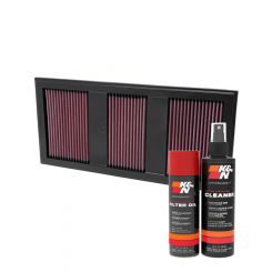 K&N Air Filter 33-2985 + Aerosol Recharge Kit