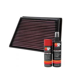 K&N Air Filter 33-2991 + Aerosol Recharge Kit