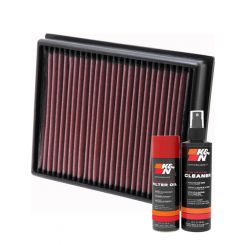 K&N Air Filter 33-2992 + Aerosol Recharge Kit