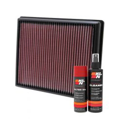 K&N Air Filter 33-2997 + Aerosol Recharge Kit