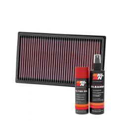 K&N Air Filter 33-2999 + Aerosol Recharge Kit