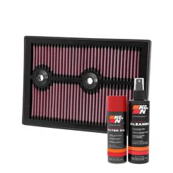 K&N Air Filter 33-3004 + Aerosol Recharge Kit