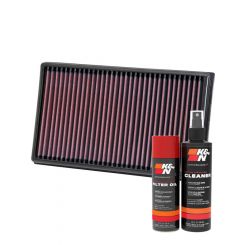 K&N Air Filter 33-3005 + Aerosol Recharge Kit
