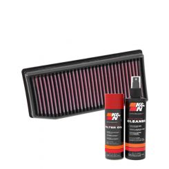 K&N Air Filter 33-3007 + Aerosol Recharge Kit