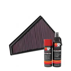 K&N Air Filter 33-3021 + Aerosol Recharge Kit