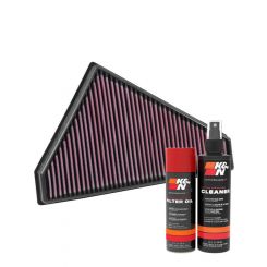 K&N Air Filter 33-3022 + Aerosol Recharge Kit