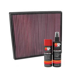 K&N Air Filter 33-3026 + Aerosol Recharge Kit