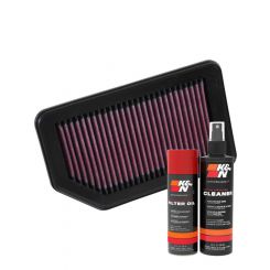 K&N Air Filter 33-3030 + Aerosol Recharge Kit