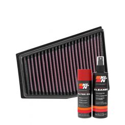 K&N Air Filter 33-3032 + Aerosol Recharge Kit