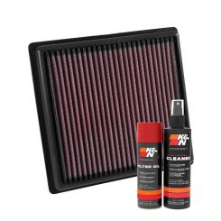 K&N Air Filter 33-3060 + Aerosol Recharge Kit
