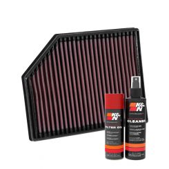 K&N Air Filter 33-3065 + Aerosol Recharge Kit