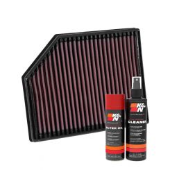K&N Air Filter 33-3065 + Aerosol Recharge Kit