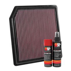 K&N Air Filter 33-3069 + Aerosol Recharge Kit