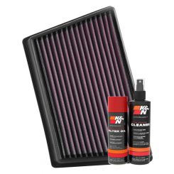 K&N Air Filter 33-3073 + Aerosol Recharge Kit