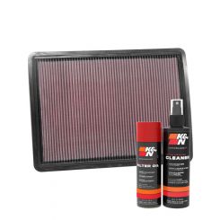 K&N Air Filter 33-3077 + Aerosol Recharge Kit