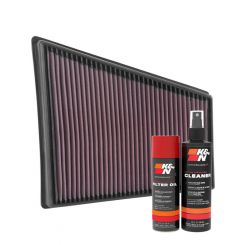 K&N Air Filter 33-3078 + Aerosol Recharge Kit