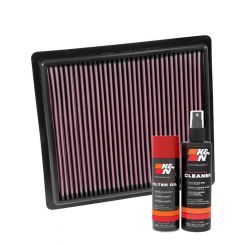 K&N Air Filter 33-3092 + Aerosol Recharge Kit