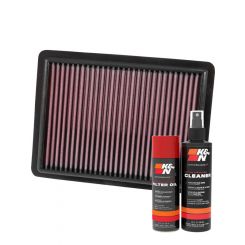 K&N Air Filter 33-3096 + Aerosol Recharge Kit