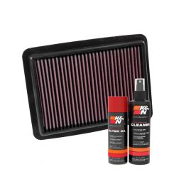 K&N Air Filter 33-3104 + Aerosol Recharge Kit