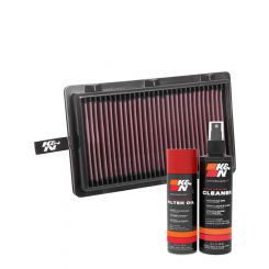 K&N Air Filter 33-3125 + Aerosol Recharge Kit