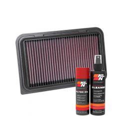 K&N Air Filter 33-3126 + Aerosol Recharge Kit