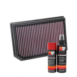 K&N Air Filter 33-3133 + Aerosol Recharge Kit