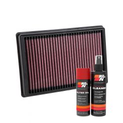 K&N Air Filter 33-3138 + Aerosol Recharge Kit