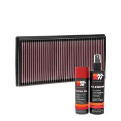 K&N Air Filter 33-3141 + Aerosol Recharge Kit