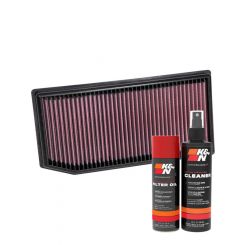 K&N Air Filter 33-3142 + Aerosol Recharge Kit