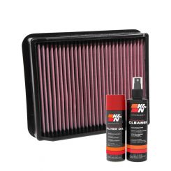 K&N Air Filter 33-3143 + Aerosol Recharge Kit