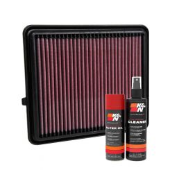 K&N Air Filter 33-3151 + Aerosol Recharge Kit