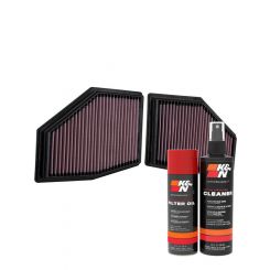 K&N Air Filter 33-3155 + Aerosol Recharge Kit