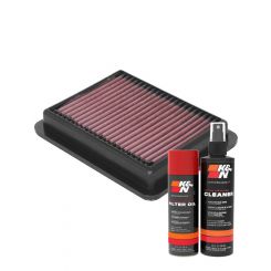 K&N Air Filter 33-3158 + Aerosol Recharge Kit