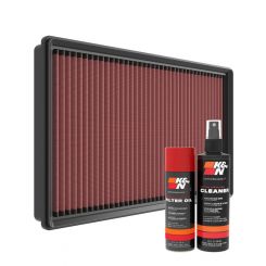 K&N Air Filter 33-3173 + Aerosol Recharge Kit