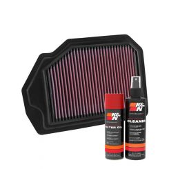K&N Air Filter 33-5019 + Aerosol Recharge Kit