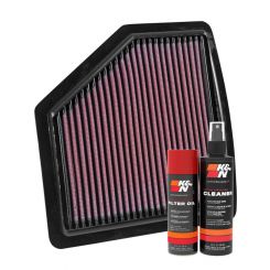 K&N Air Filter 33-5037 + Aerosol Recharge Kit