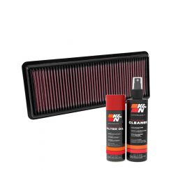 K&N Air Filter 33-5040 + Aerosol Recharge Kit