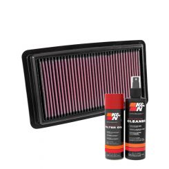 K&N Air Filter 33-5041 + Aerosol Recharge Kit